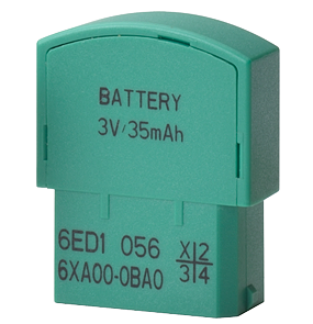 LOGO! Battery Card Buffering of real-time clock up to 2 years from..0BA6